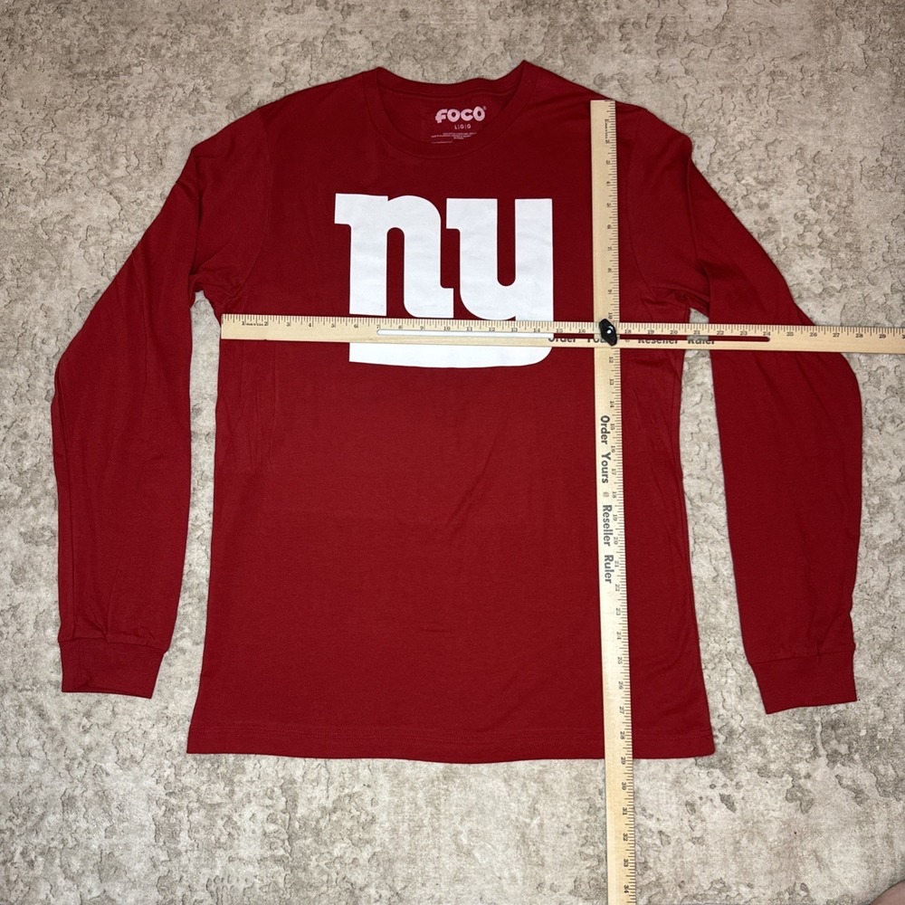 New York Giants FOCO NFL Men's Large, Long Sleeve Shirt NWOT - Picture 3 of 4